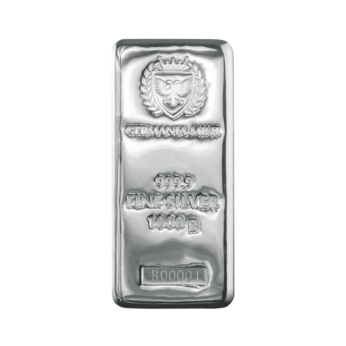 Zilverbaar 1 kilo Germania Mint