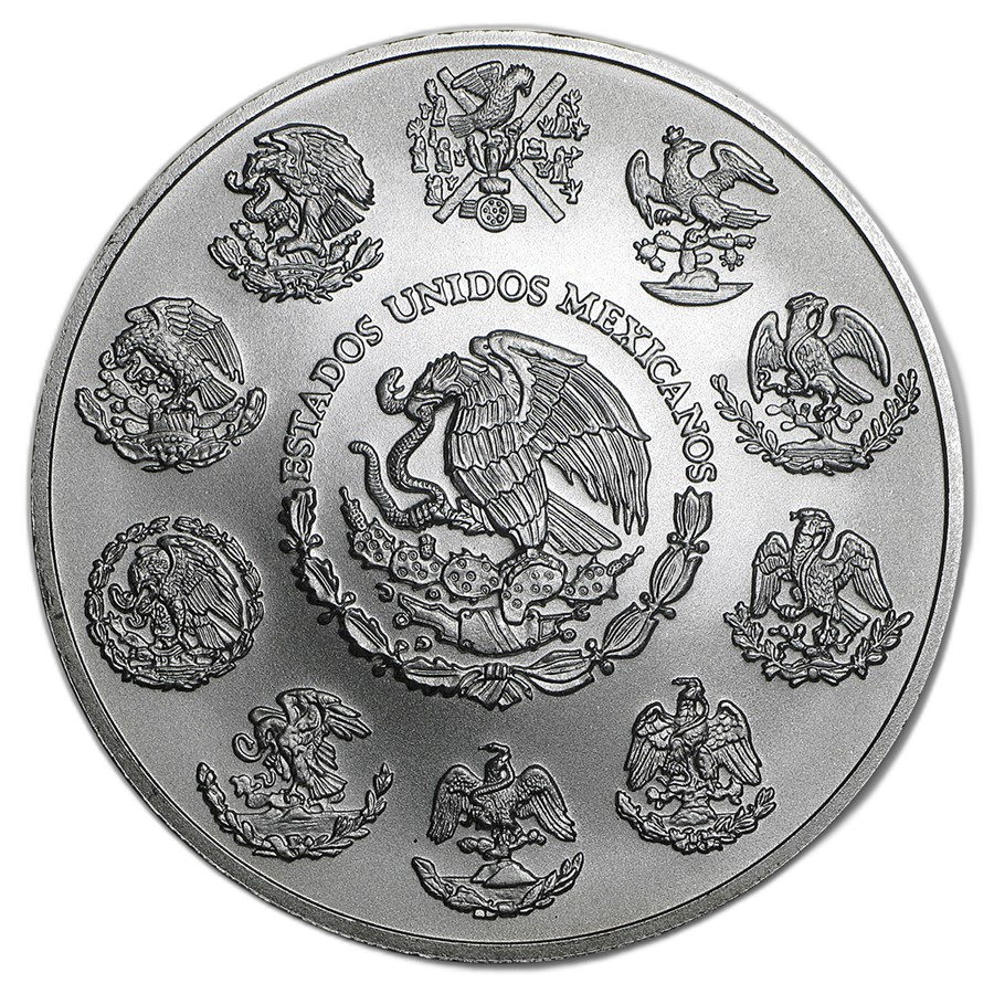 2 troy ounce zilveren Mexican Libertad munt