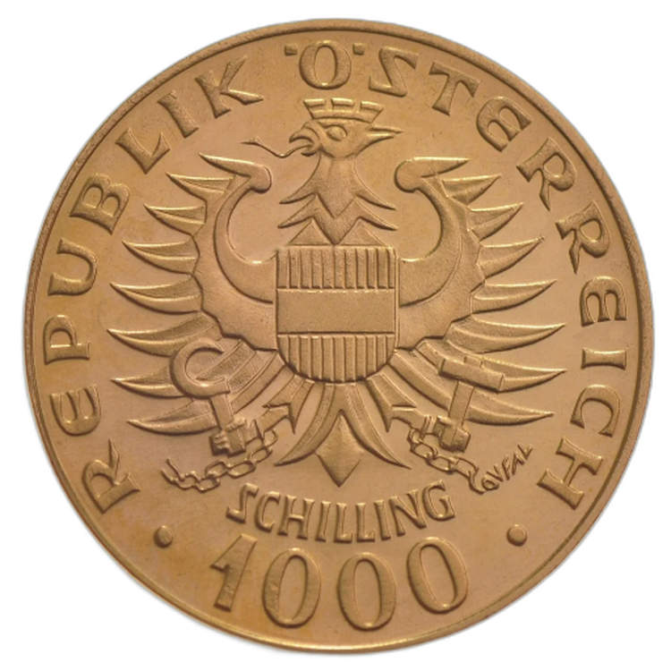 Gouden munt 1000 schilling Babenberger
