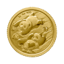 1 gram gouden Panda munt - foto 1 - voorbeeld