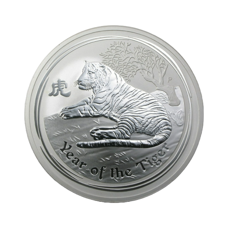 10 troy ounce zilveren Lunar munt