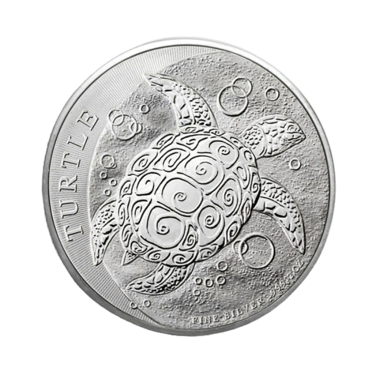 2 troy ounce zilveren munt Niue Hawksbill Turtle