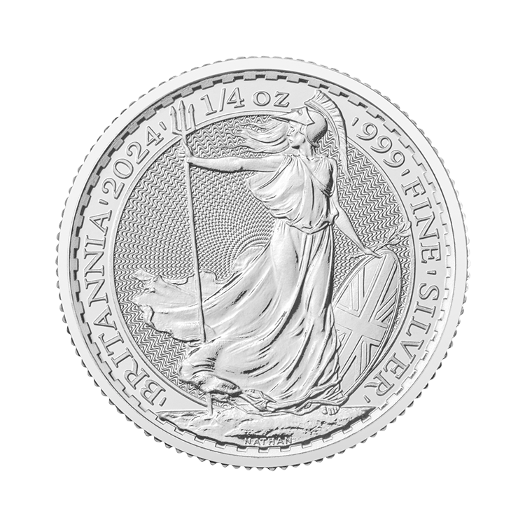 1/4 troy ounce zilveren Britannia munt