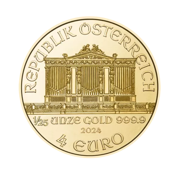 1/25 troy ounce gouden Philharmoniker munt