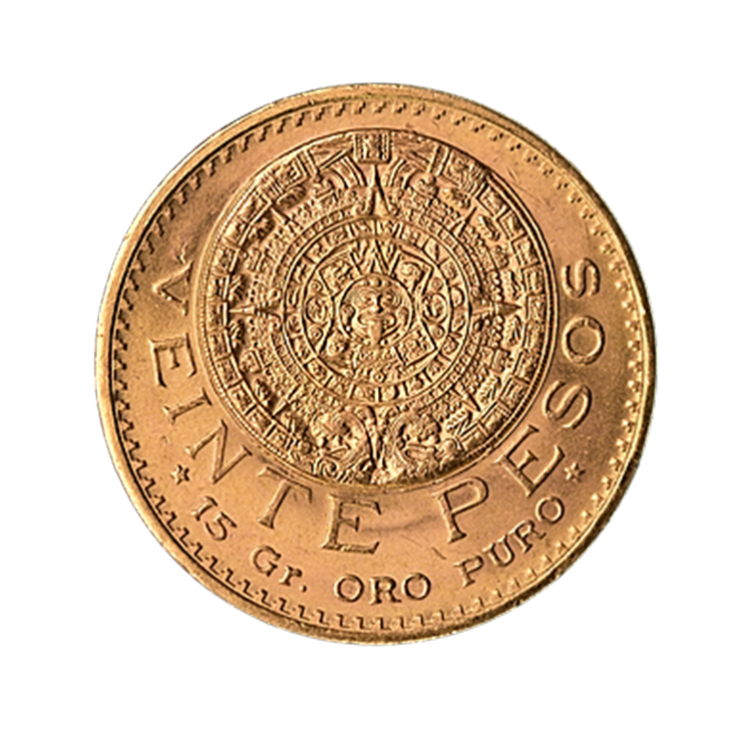 Gouden 20 pesos munt Mexico