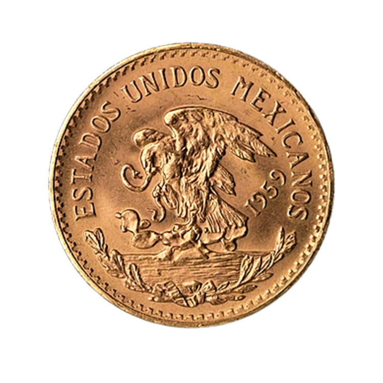 Gouden 20 pesos munt Mexico
