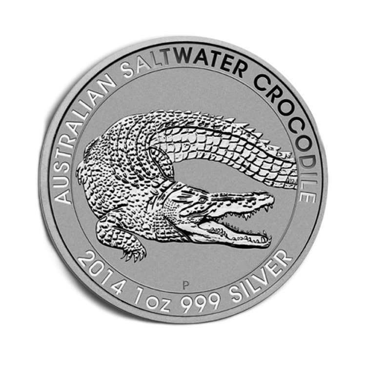 Saltwater Crocodile - 1 troy ounce zilveren munt