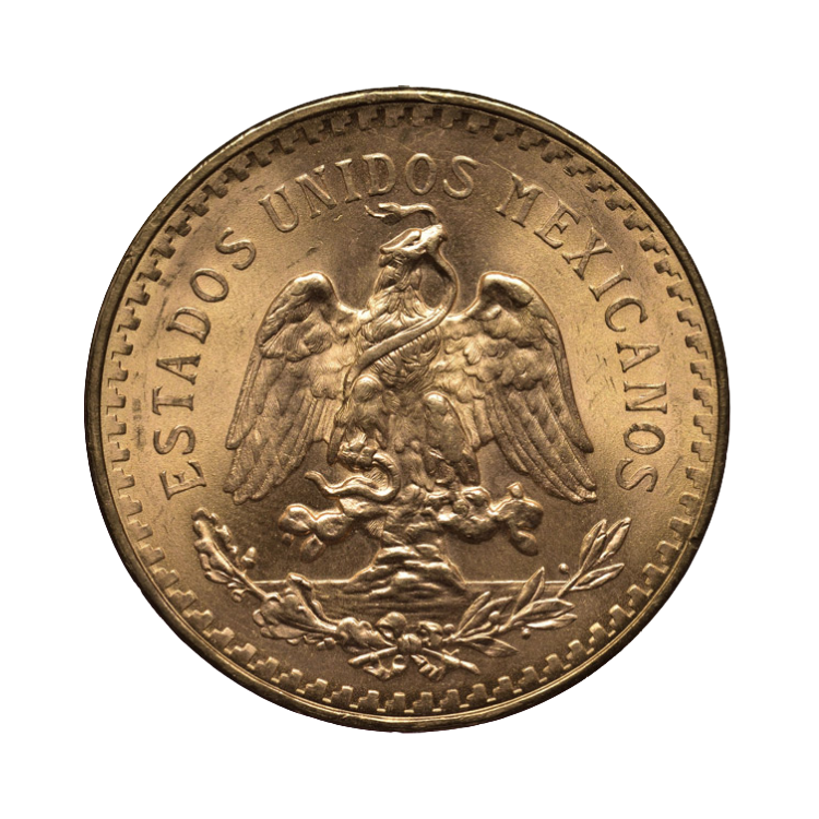 Gouden 50 pesos munt Mexico