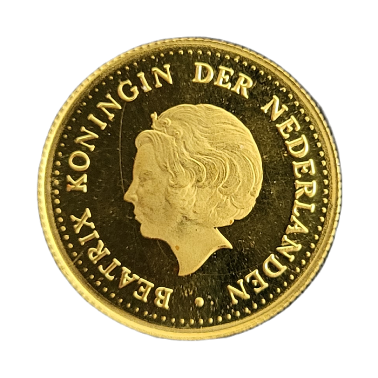 Gouden 5 gulden Nederlandse Antillen munt (1980)