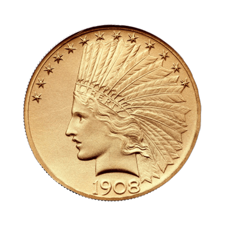 Gouden $10 Golden Eagle munt Indian Head