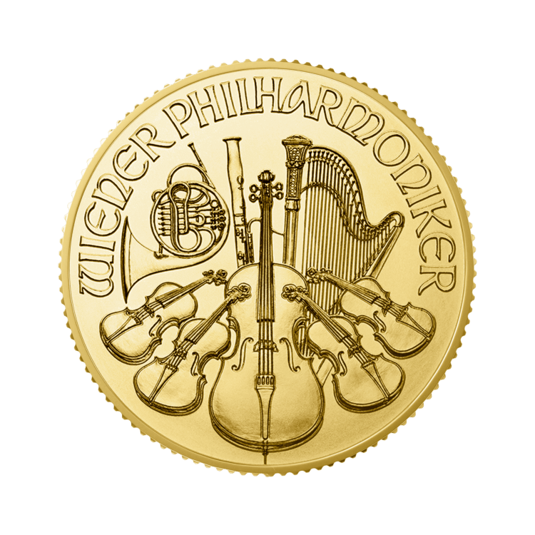 1/4 troy ounce gouden Philharmoniker munt