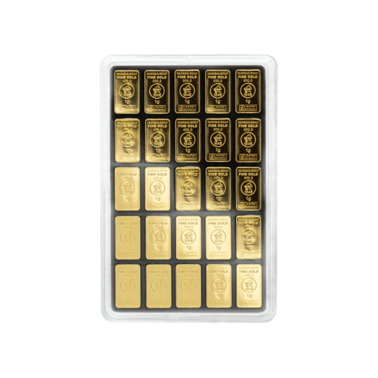 25 x 1 gram gouden UnityBar Heimerle + Meule