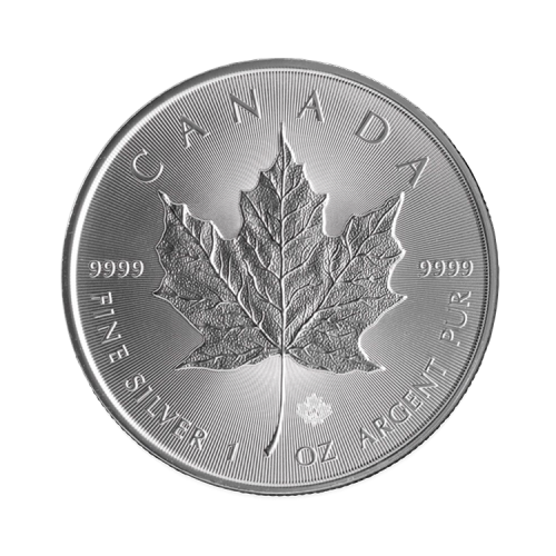 1 troy ounce zilveren Maple Leaf munt