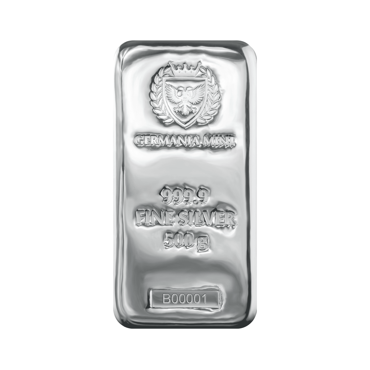 Zilverbaar 500 gram Germania Mint